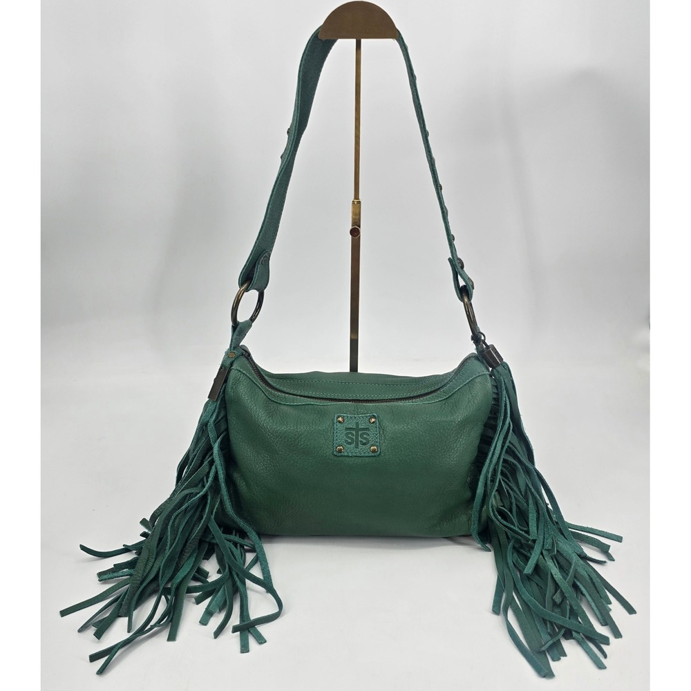STS Ranchwear Mustang Jade Leather Fringe Concealed Carry Purse Western Bag